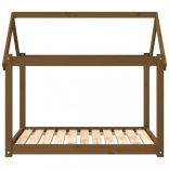 mézbarna tömör fenyőfa kutyaágy 101x70x90 cm