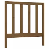 mézbarna tömör fenyőfa ágyfejtámla 95 x 4 x 100 cm