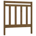 mézbarna tömör fenyőfa ágyfejtámla 95 x 4 x 100 cm