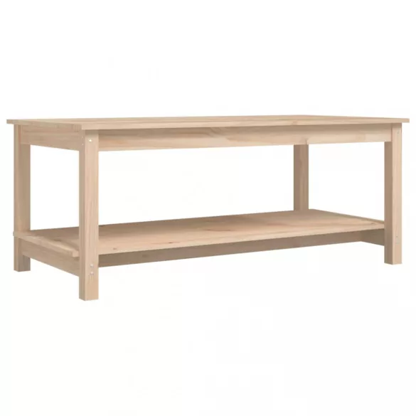 tömör fenyőfa dohányzóasztal 110 x 55 x 45 cm