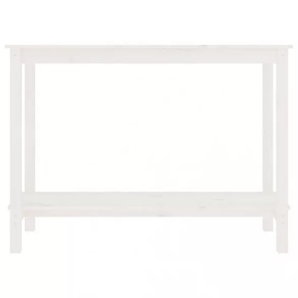 fehér tömör fenyőfa tálalóasztal 110 x 40 x 80 cm