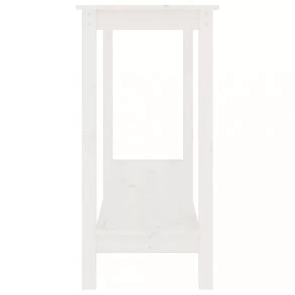 fehér tömör fenyőfa tálalóasztal 110 x 40 x 80 cm