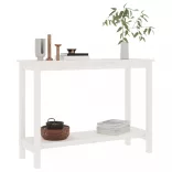 fehér tömör fenyőfa tálalóasztal 110 x 40 x 80 cm