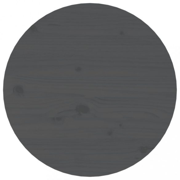 szürke tömör fenyőfa dohányzóasztal Ø 45 x 40 cm