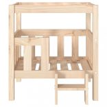 tömör fenyőfa kutyaágy 65,5x50,5x70 cm