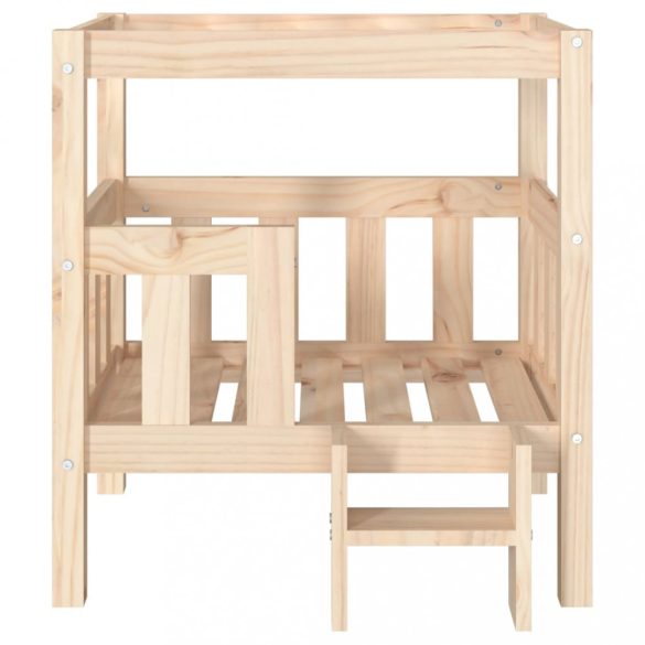 tömör fenyőfa kutyaágy 65,5x50,5x70 cm