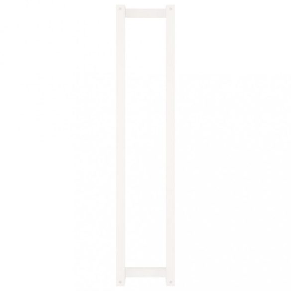 fehér tömör fenyőfa törülközőtartó 23 x 18 x 110 cm