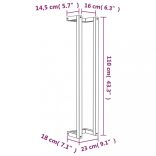 fehér tömör fenyőfa törülközőtartó 23 x 18 x 110 cm