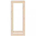 tömör fenyőfa tűzifatartó állvány 41x25x100 cm