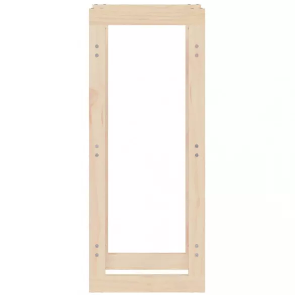 tömör fenyőfa tűzifatartó állvány 41x25x100 cm