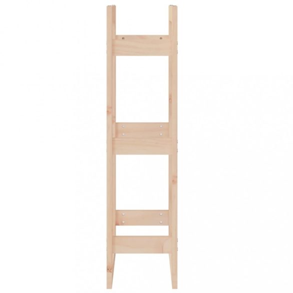 tömör fenyőfa tűzifatartó állvány 41x25x100 cm