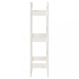 tömör fenyőfa tűzifatartó állvány fehér 41x25x100 cm