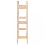 tömör fenyőfa tűzifatartó állvány 80x25x100 cm