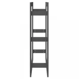 szürke tömör fenyőfa tűzifatartó állvány 80 x 25 x 100 cm