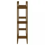 mézbarna tömör fenyőfa tűzifatartó állvány 80x25x100 cm