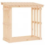   tömör fenyőfa tűzifatartó állvány 108 x 64,5 x 109 cm