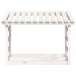 fehér tömör fenyőfa tűzifatartó állvány 108 x 64,5 x 78 cm