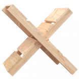 tömör fenyőfa rönktároló 47 x 39,5 x 48 cm