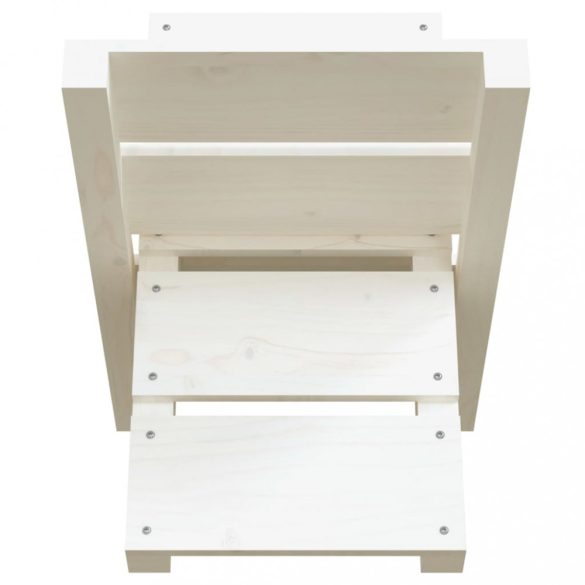 fehér tömör fenyőfa rönktároló 47 x 39,5 x 48 cm