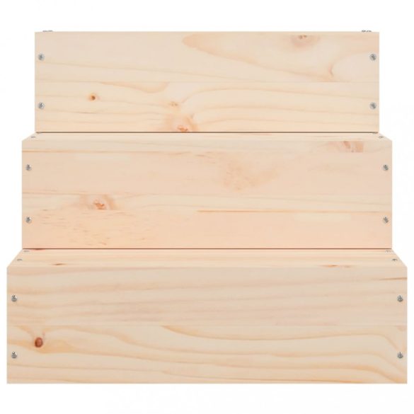 tömör fenyőfa kisállat lépcső 40 x 37,5 x 35 cm