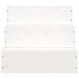 tömör fenyőfa kisállat lépcső fehér 40 x 37,5 x 35 cm