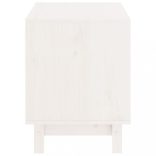 fehér tömör fenyőfa kutyaház 50 x 40 x 52 cm