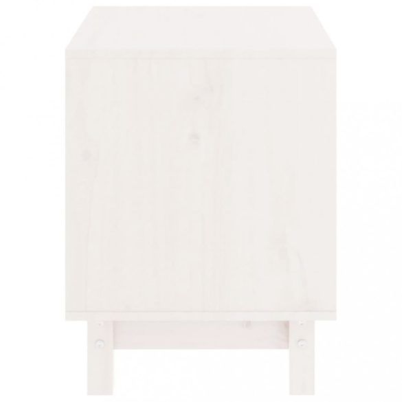 fehér tömör fenyőfa kutyaház 50 x 40 x 52 cm