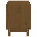 mézbarna tömör fenyőfa kutyaágy 50 x 40 x 52 cm