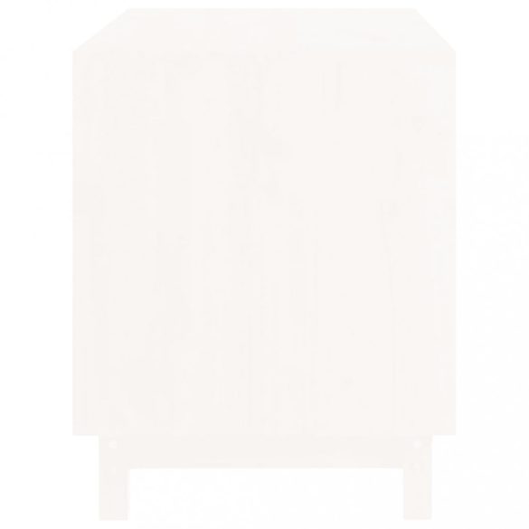 fehér tömör fenyőfa kutyaház 70 x 50 x 62 cm