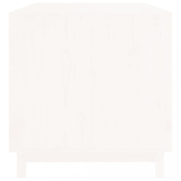 fehér tömör fenyőfa kutyaház 100 x 70 x 72 cm