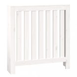 fehér tömör fenyőfa radiátorburkolat 79,5 x 19 x 84 cm