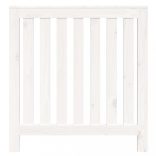 fehér tömör fenyőfa radiátorburkolat 79,5 x 19 x 84 cm