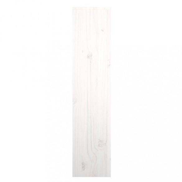 fehér tömör fenyőfa radiátorburkolat 79,5 x 19 x 84 cm