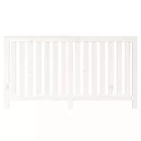 fehér tömör fenyőfa radiátorburkolat 153x19x84 cm