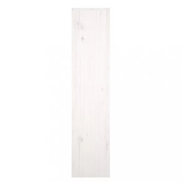 fehér tömör fenyőfa radiátorburkolat 153x19x84 cm