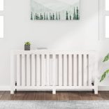 fehér tömör fenyőfa radiátorburkolat 169x19x84 cm