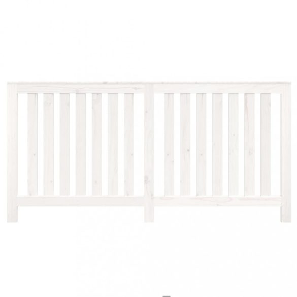 fehér tömör fenyőfa radiátorburkolat 169x19x84 cm