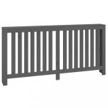 szürke tömör fenyőfa radiátorburkolat 169x19x84 cm