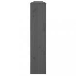 szürke tömör fenyőfa radiátorburkolat 169x19x84 cm
