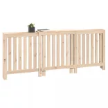 tömör fenyőfa radiátorburkolat 210x21x85 cm