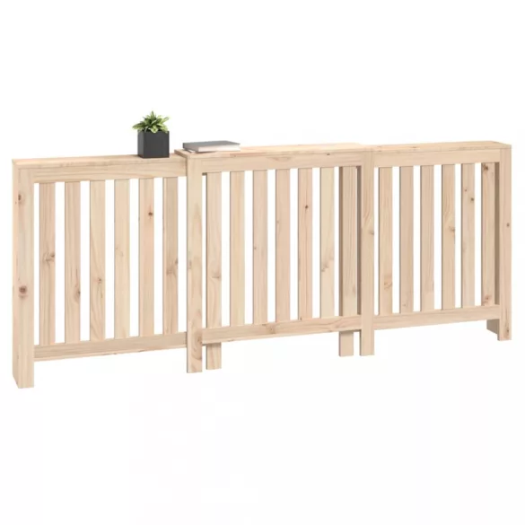 tömör fenyőfa radiátorburkolat 210x21x85 cm