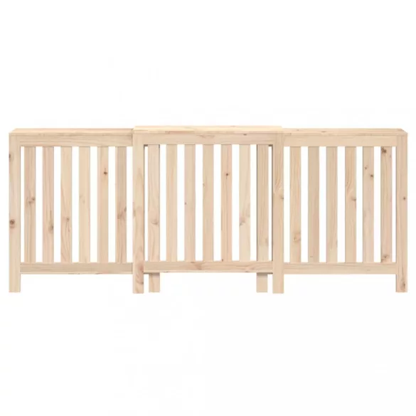 tömör fenyőfa radiátorburkolat 210x21x85 cm