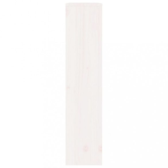 fehér tömör fenyőfa radiátorburkolat 79,5 x 19 x 84 cm