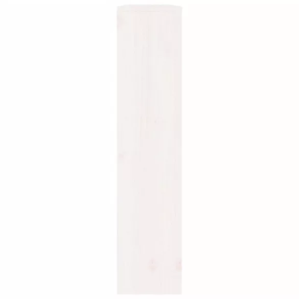 fehér tömör fenyőfa radiátorburkolat 108,5 x 19 x 84 cm