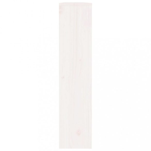 fehér tömör fenyőfa radiátorburkolat 153x19x84 cm