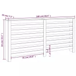 tömör fenyőfa radiátorburkolat 169x19x84 cm