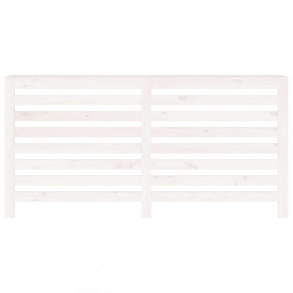 fehér tömör fenyőfa radiátorburkolat 169x19x84 cm