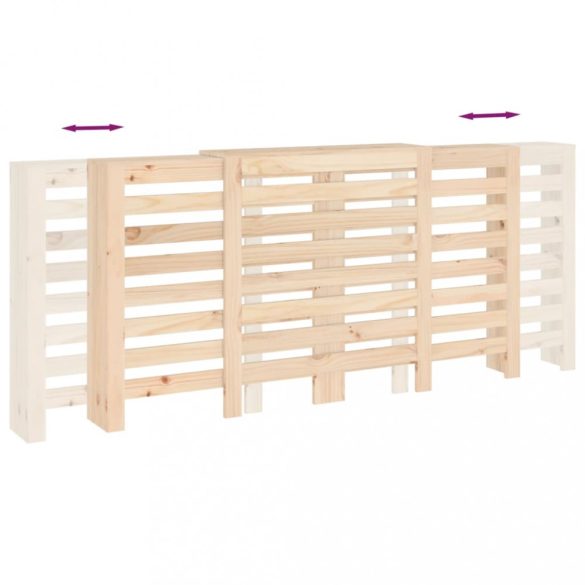 tömör fenyőfa radiátorburkolat 210x21x85 cm