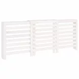 fehér tömör fenyőfa radiátorburkolat 210x21x85 cm