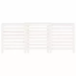 fehér tömör fenyőfa radiátorburkolat 210x21x85 cm